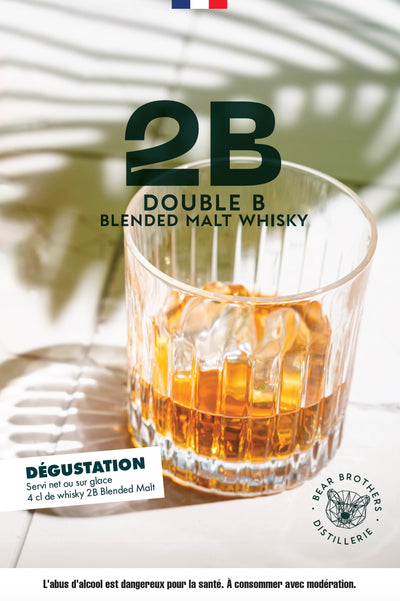 Coffret Whisky 2B Blended Malt et ses 2 verres à dégustation (70cl)