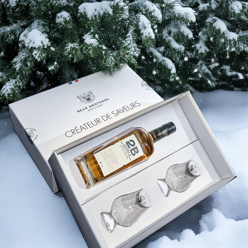 Coffret Whisky 2B Blended Malt et ses 2 verres à dégustation (70cl)